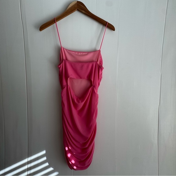 Hello Molly Favorite things Vibrant Pink Mini Dress size 8 - Picture 7 of 9